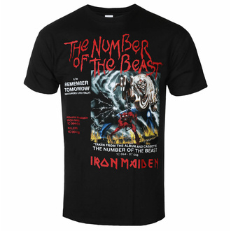 tričko pánské Iron Maiden - NOTB Vinyl Promo - BLACK - ROCK OFF, ROCK OFF, Iron Maiden