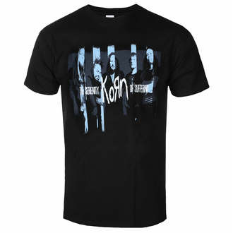 tričko pánské Korn - Block - Black - ROCK OFF, ROCK OFF, Korn