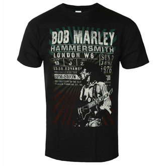 tričko pánské Bob Marley - Hammersmith '76 - ROCK OFF - BMAECOTS01MB