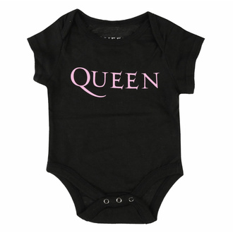 body dětské Queen - Pink Logo - Black - ROCK OFF - QUBG62TB