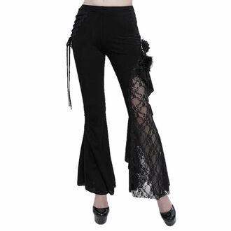 kalhoty dámské DEVIL FASHION - Black Asymmetric Gothic - EPT01101